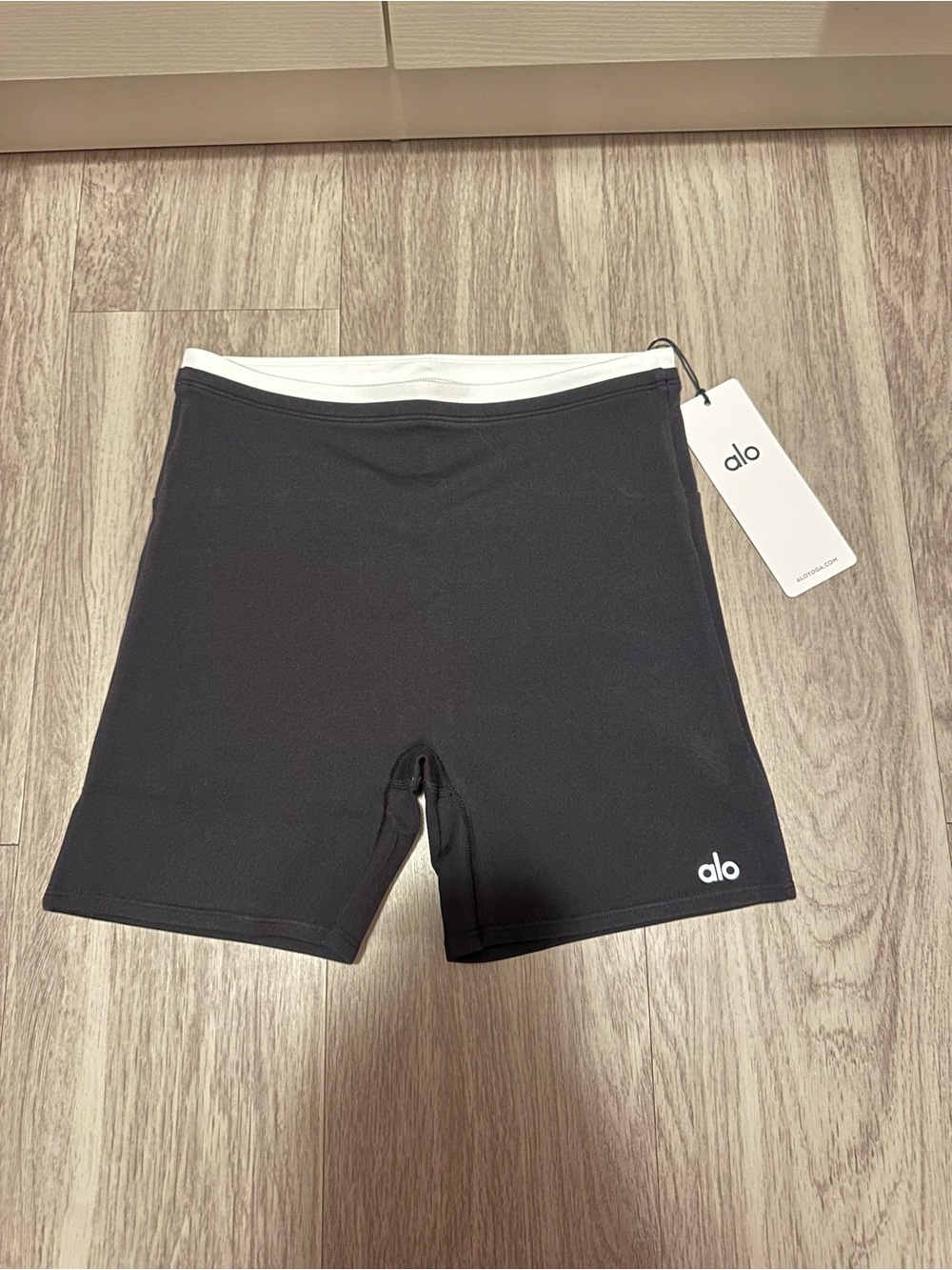 Alo Airbrush Double Up Biker Shorts